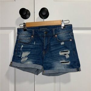 Cute Aeropostale ripped jeans shorts (Feel soft like a jegging!) Size 2